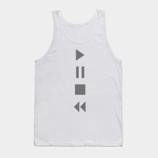 Play Stop Pause Rewind Tank Top